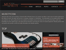 Tablet Screenshot of musiety.com